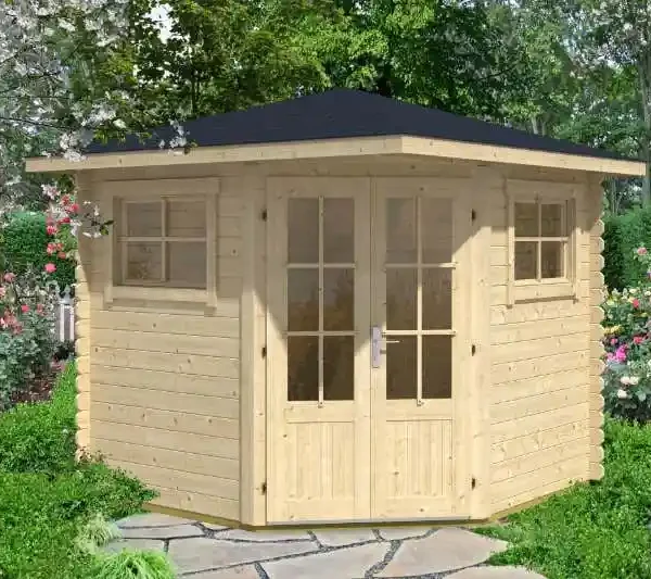 Abri de Jardin en Bois 5m² Pentagonal Sunny-B – Design Unique