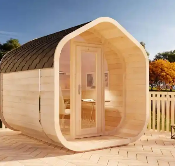 Abri de Jardin en Bois 5m² ScandiCube Wave Comfort – Design Scandinave