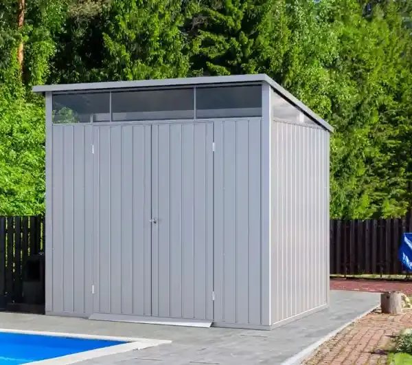 Abri de Jardin Métal Duramax 5m² – Double Porte, Sans Entretien