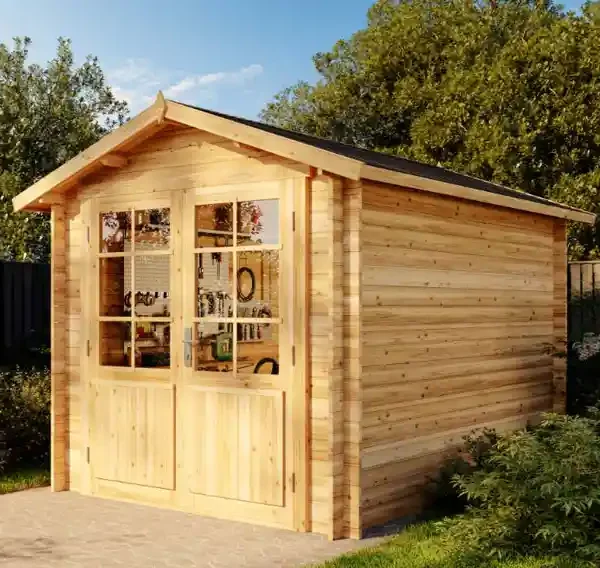 Abri de Jardin en Bois 5m² Brême 28 B – Toit Double Pente